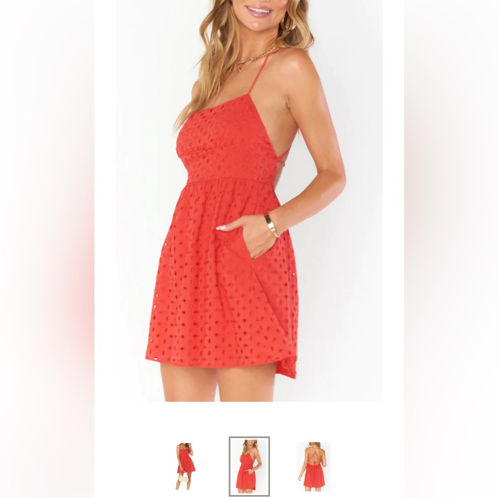Show me your mumu red mini dress